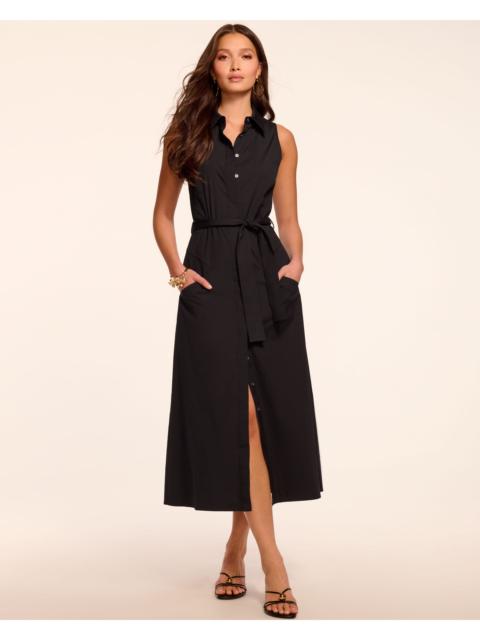 Darcey Cotton Poplin Sleeveless Midi Dress