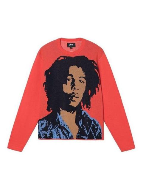Stussy Bob Marley Sweater 'Red' 317007