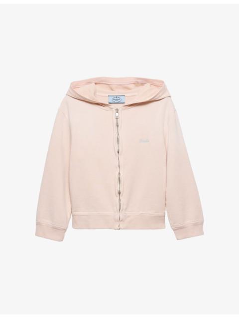 Logo-Embroidered Cotton-Fleece Hoody