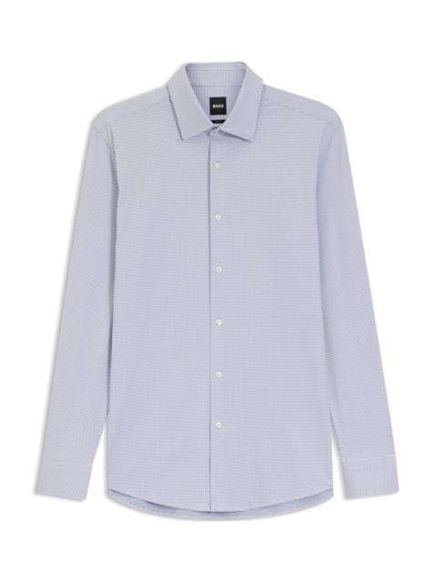 SLIM-FIT SHIRT IN ITALIAN PERFORMANCE-STRETCH JERSEY