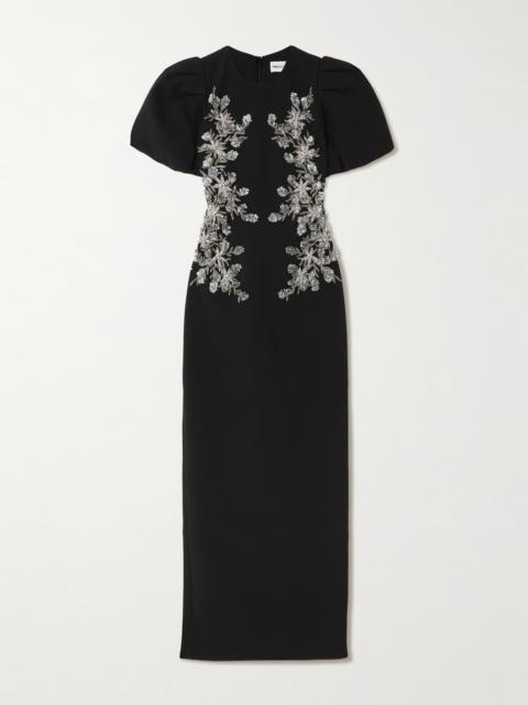 Zephyr Embellished Crepe Gown
