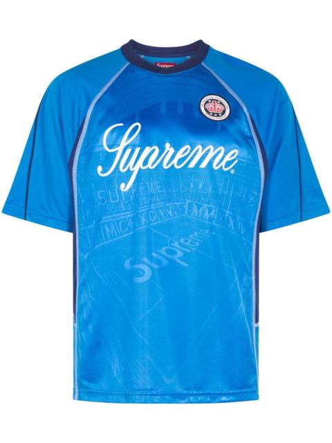Lサイズ Soccer Jersey ブルー　Supreme Jacquard