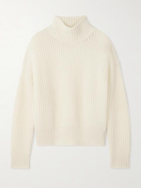 Julina Ribbed Cashmere Turtleneck Sweater