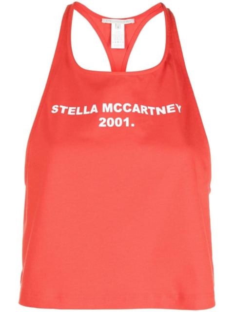 logo-print tank top