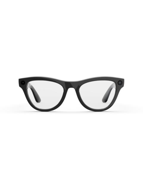 Ray-Ban Meta Skyler (Gen 2) Shiny Black Clear Lenses