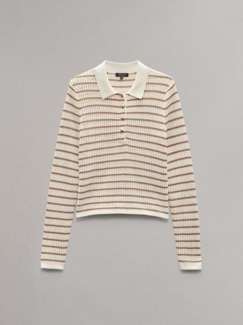 Viola Striped Polo Sweater