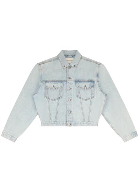 SHRUNKEN DENIM JACKET OLD BLUE