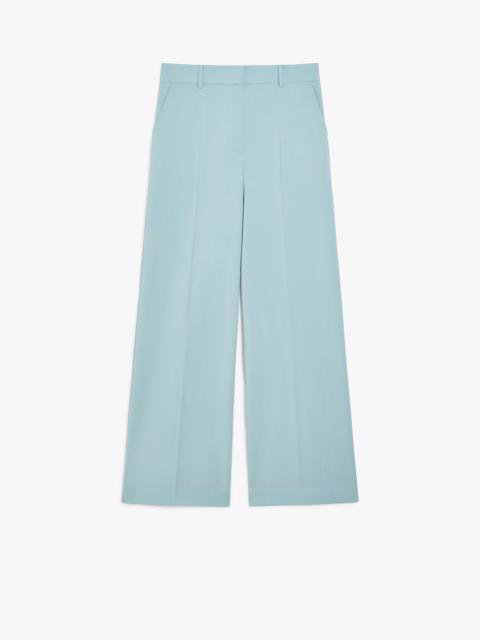 VISIVO Wool canvas palazzo trousers