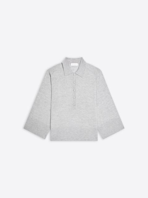 MERINO POLO SWEATER