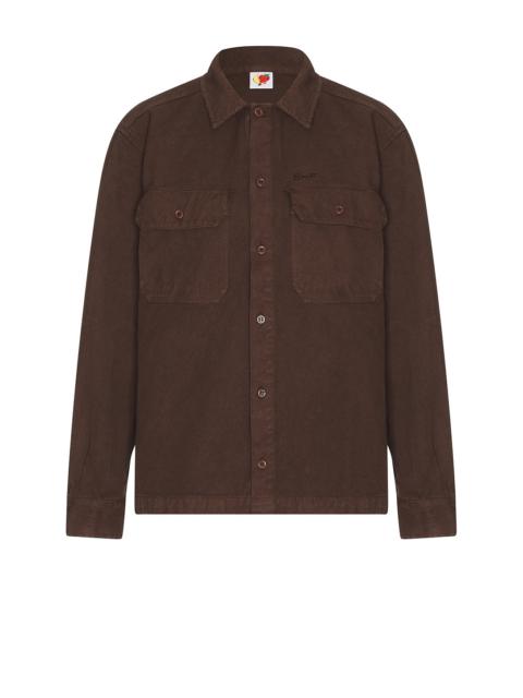 Canvas Work Overshirt Woven