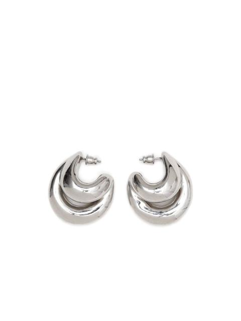 double-hoop earrings