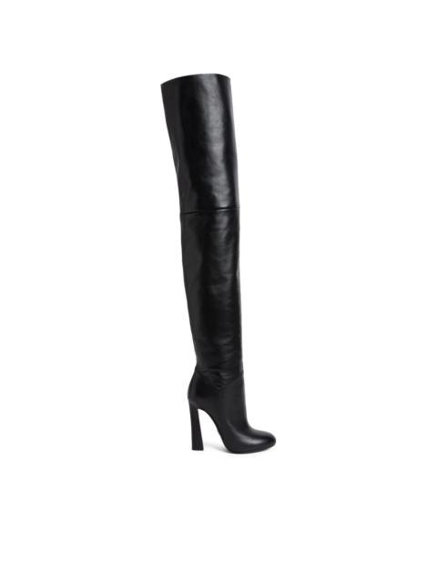 Twin over-the-knee heeled boots