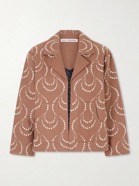 Bead-embellished Silk Jacket