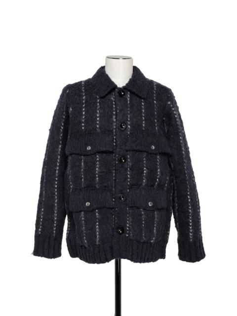 Jacquard Knit Blouson