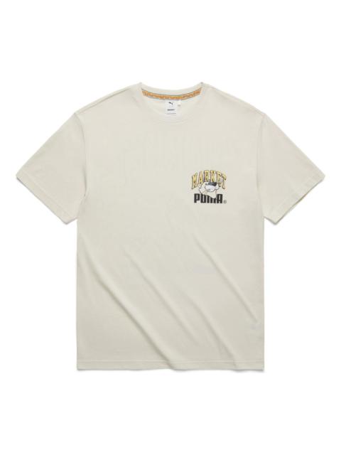 PUMA X Market Graphic Tee 'Beige' 537396-65