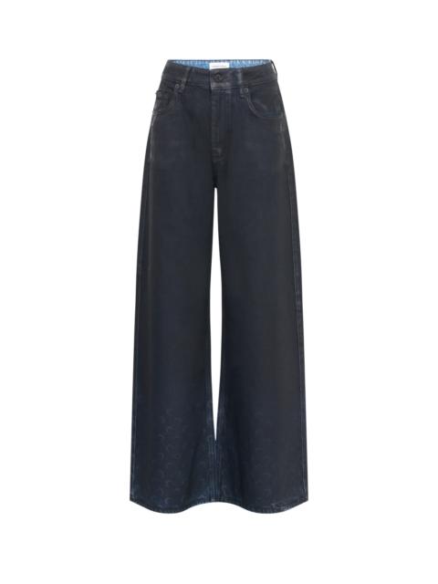 Moon Waxed High-Waist Denim