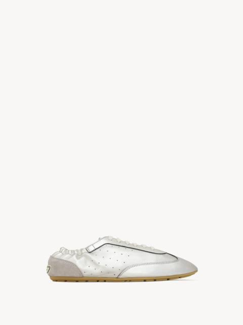 LEWIS SNEAKERS IN METALLIC LEATHER AND SUEDE