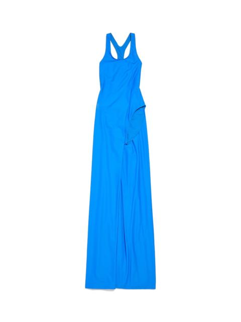 Women's Asymmetric Dress in Blue