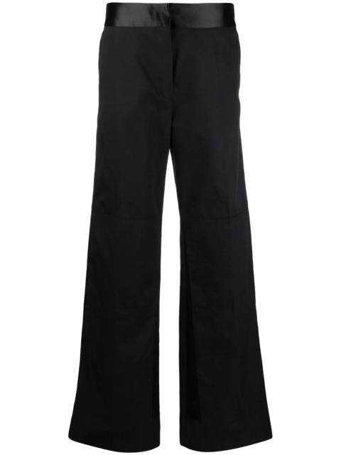 tonal high-waisted trousers