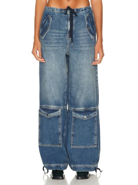 Alix Wide Leg Drawstring Cargo