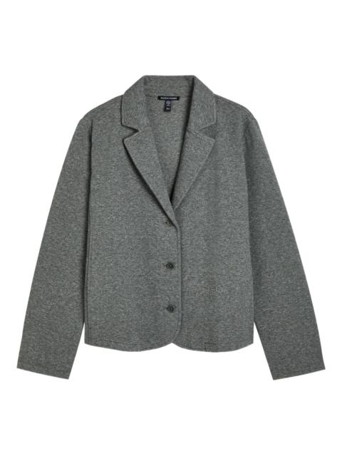 buttoned collared blazer