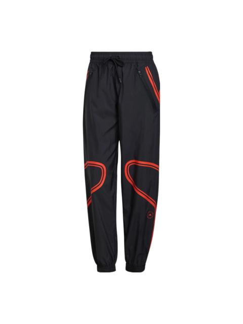 (WMNS) adidas by Stella McCartney TruePace Woven Training Suit Pants 'Black Red' HC2986