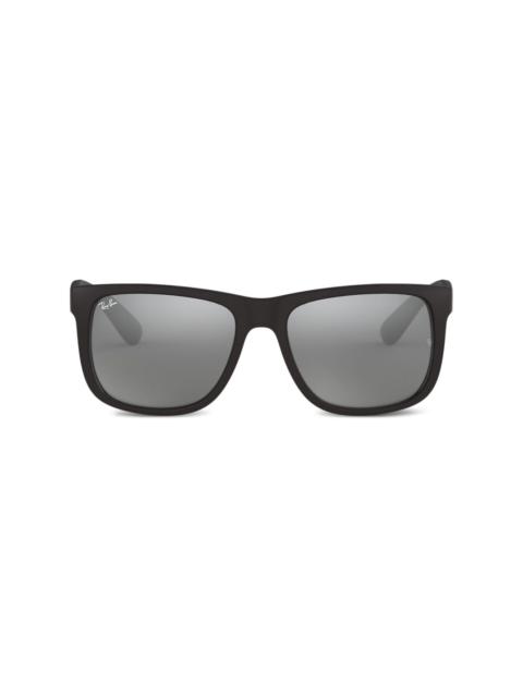 square-frame logo sunglasses