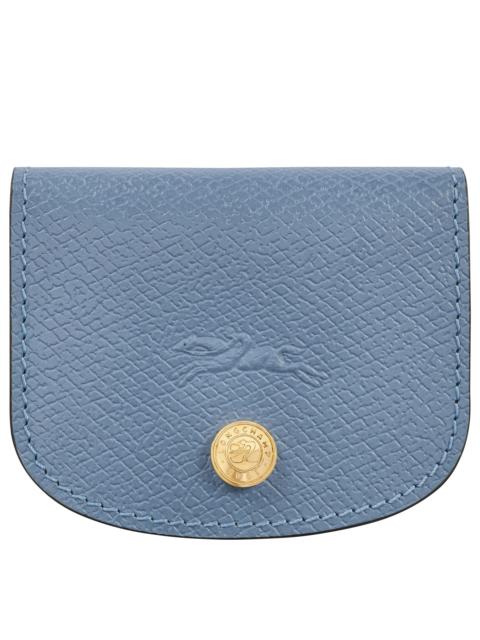 Épure Card holder Slate - Leather