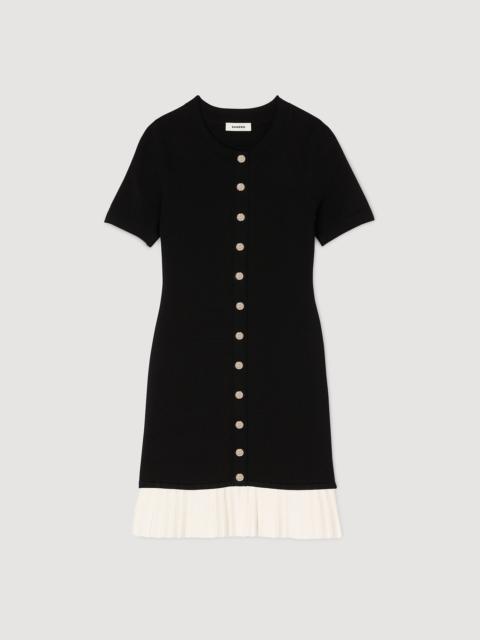 MINI KNIT DRESS WITH RUFFLE