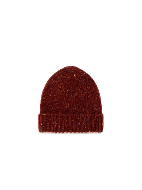 Hailsham Knit Hat in Burnt Sienna Multi Speckle Cashmere