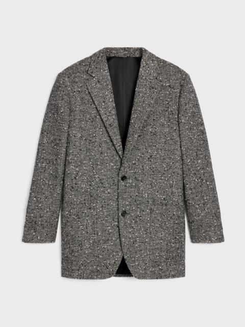 garçon jacket IN herringbone wool natté