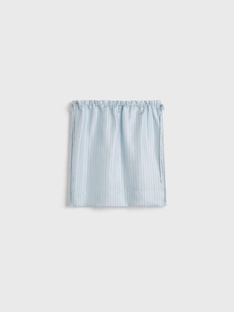 Striped mini skirt ice/white