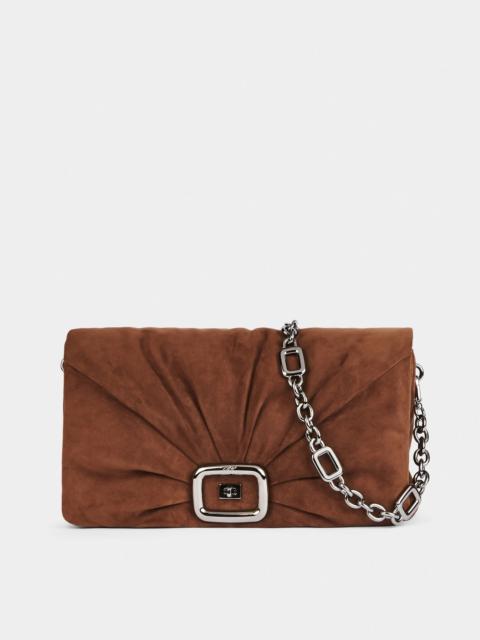 Viv' Choc Large Bag in suede