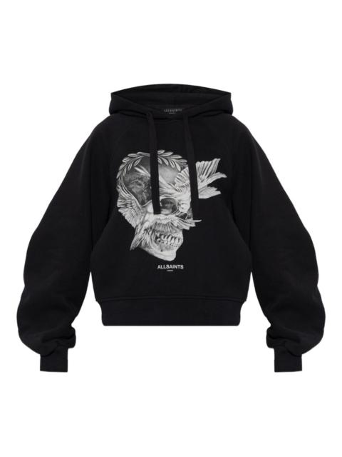 Mysterie graphic zip-back hoodie