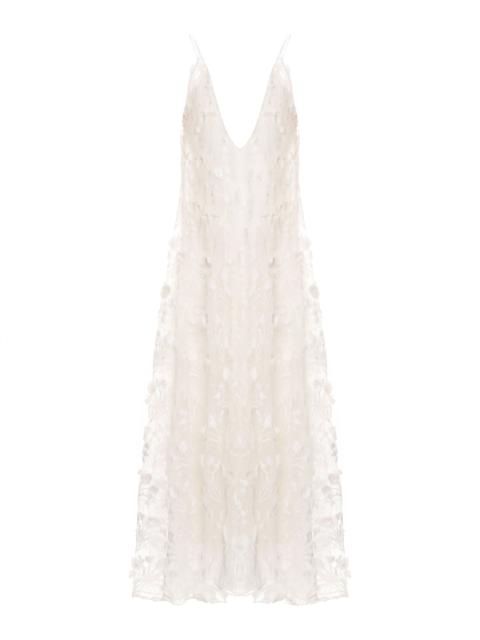 Hierbaluisa Diente de Leon Organza Maxi Dress