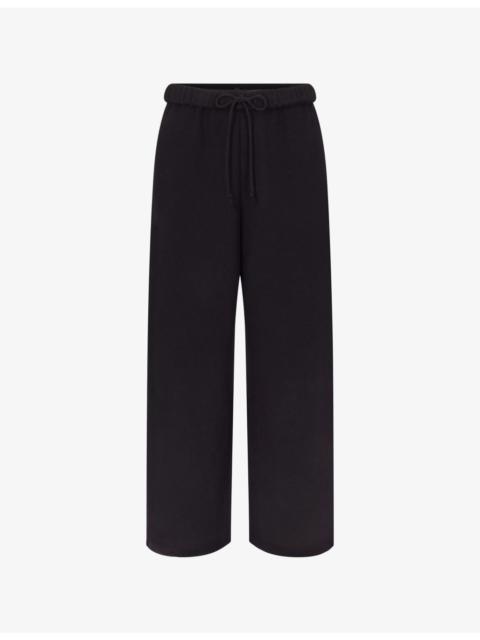 Classic Straight-Leg Cotton-Fleece Trousers