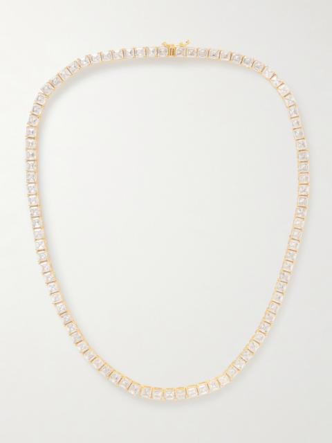 Gia Gold-tone Cubic Zirconia Necklace