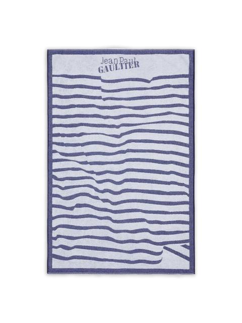 striped beach towel