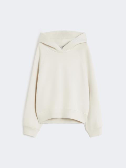 Cotton jersey sweatshirt - SAND
