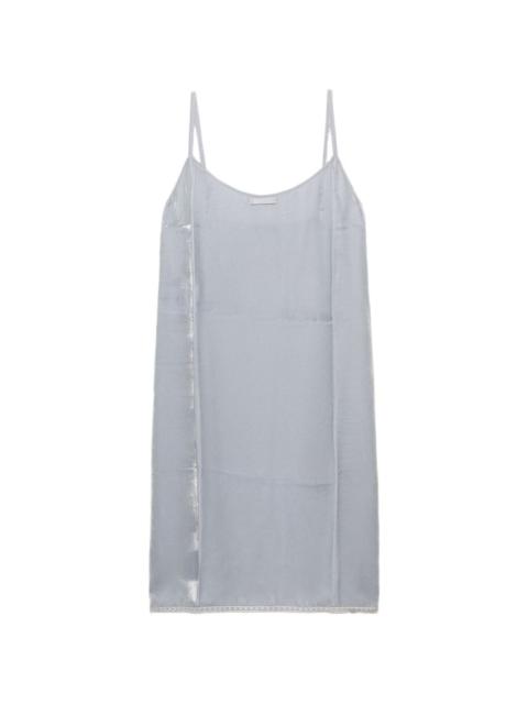 flared spaghetti-straps slip dress