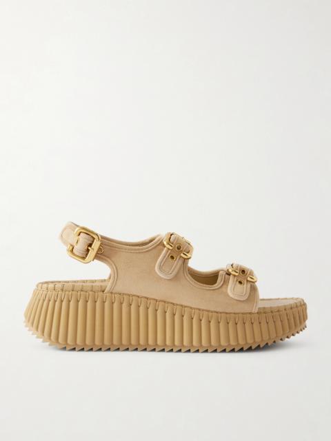 Nama Suede Platform Sandals