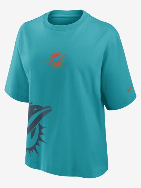 Miami Dolphins Boxy Women's Nike NFL T-Shirt