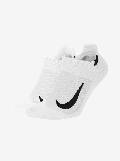 Nike Multiplier Running No-Show Socks (2 Pairs)