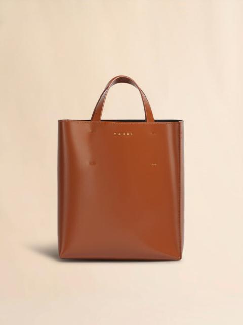 MUSEO SMALL BAG IN BROWN LEATHER