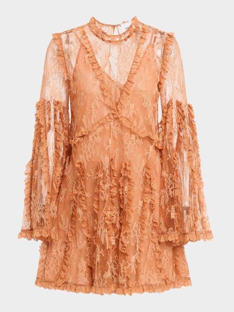 Dorian Long-Sleeve Lace Dress
