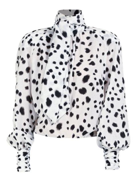 dalmatian-pattern blouse
