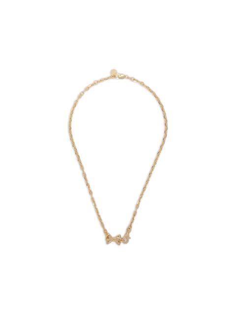 pierced-bow necklace