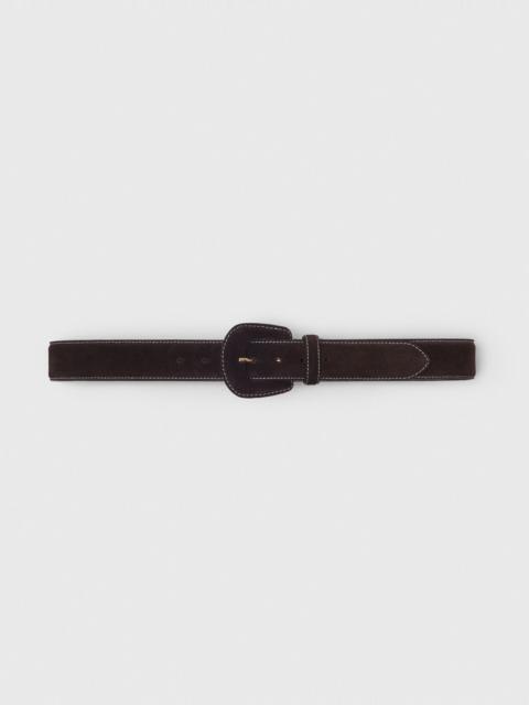 Suede belt
