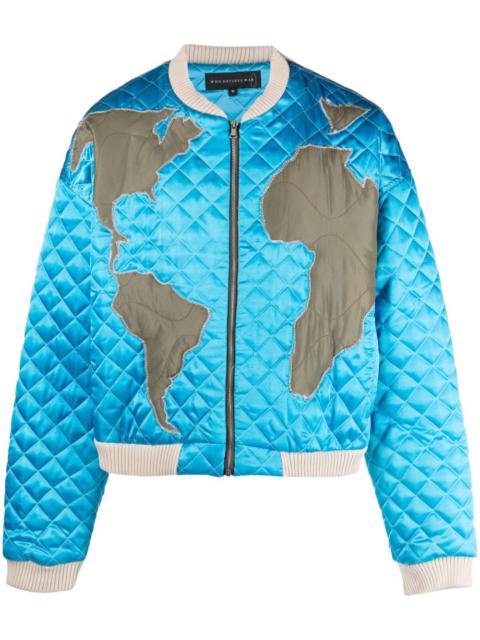 Global Grid bomber jacket