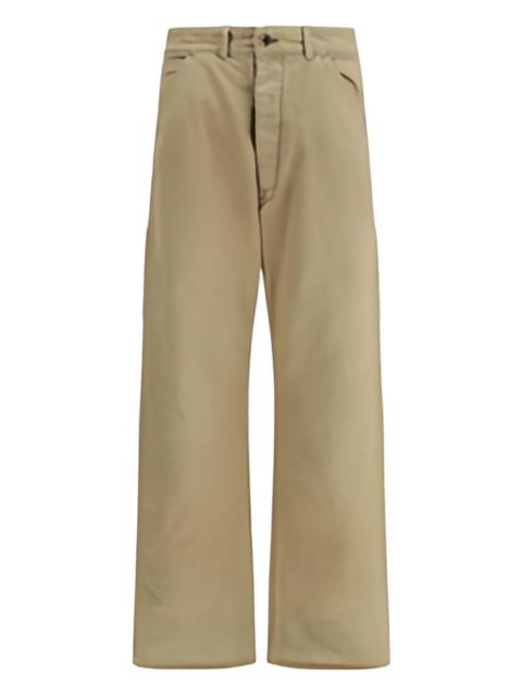 Herringbone five-pocket trousers